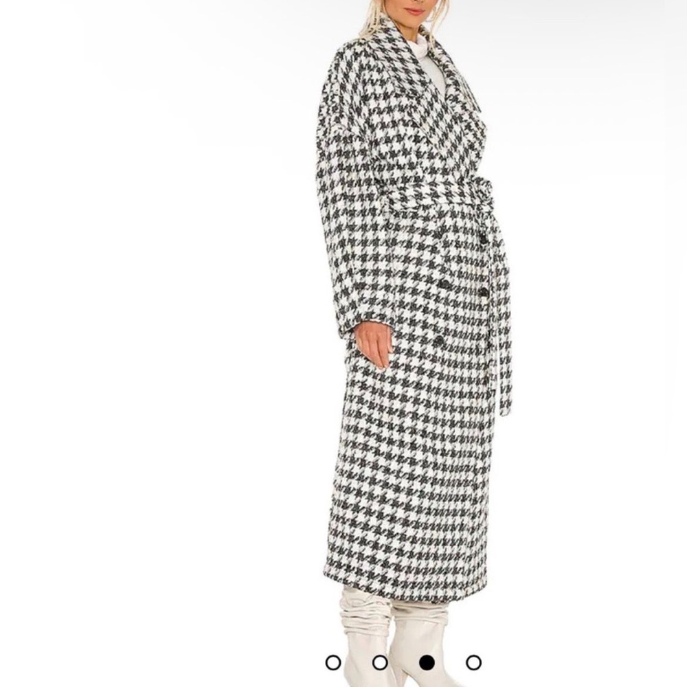 L'Academie the Celena Coat in Black & Ivory size XS NWT - Picture 2 of 9